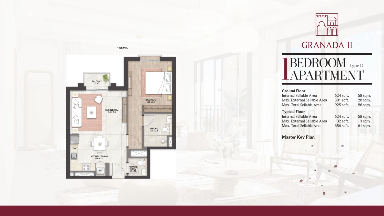 1 BR - Type C